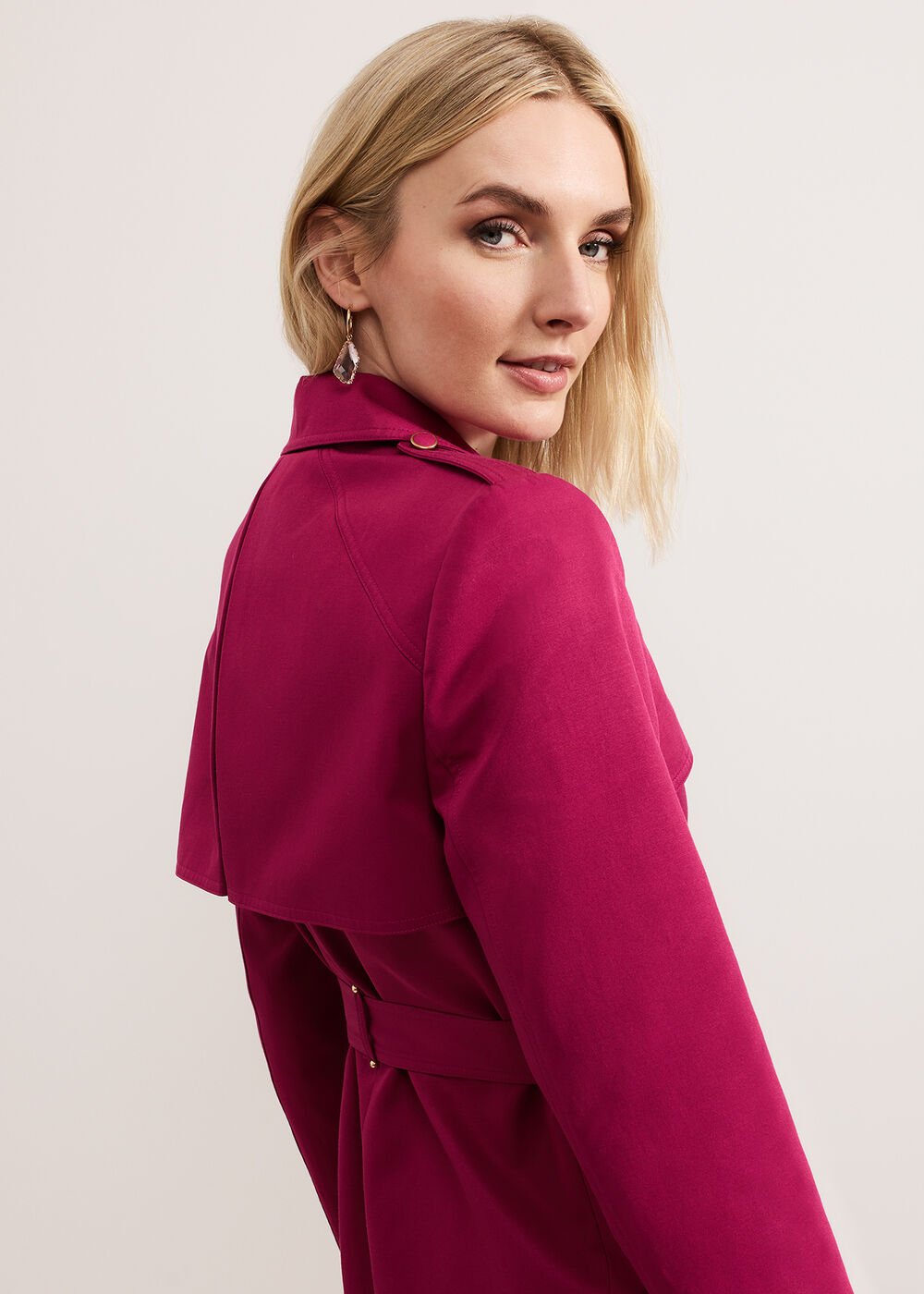 Cheryl Trench Coat - Pink