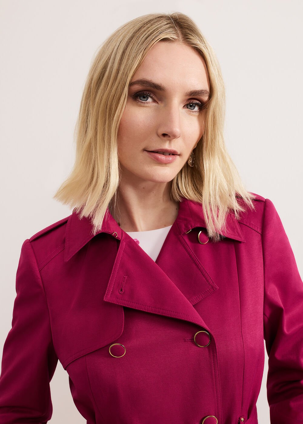 Cheryl Trench Coat - Pink