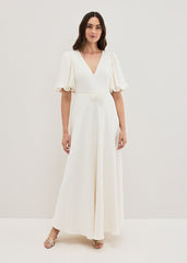 Ellie Cream Wedding Dress - Cream