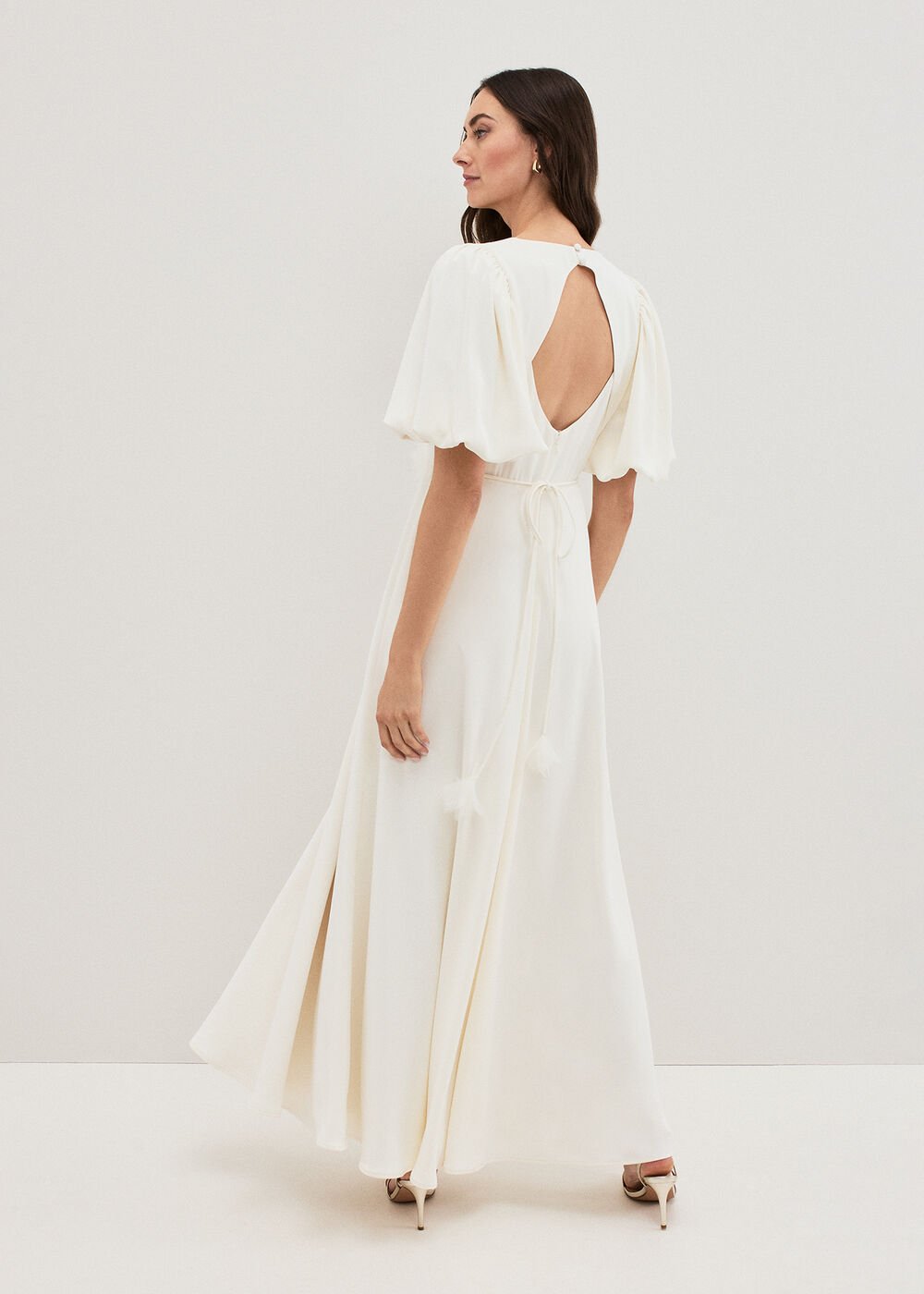 Ellie Cream Wedding Dress - Cream