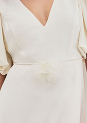 Ellie Cream Wedding Dress - Cream