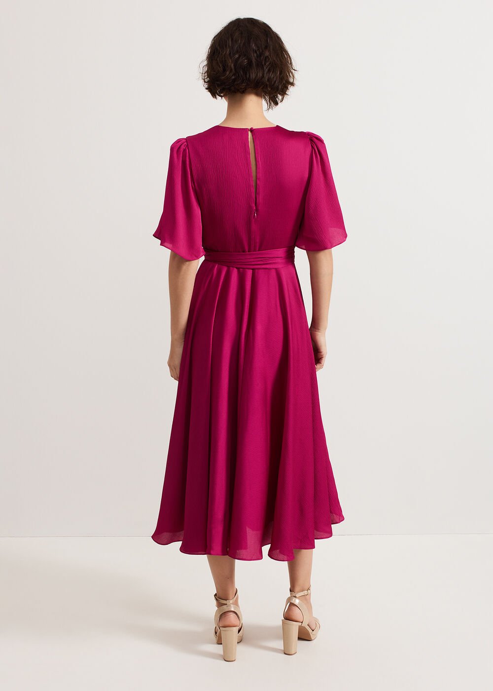 Abbie Textured Dress - Pink