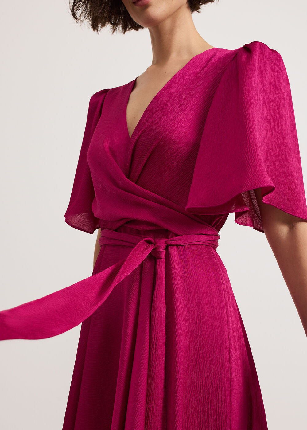 Abbie Textured Dress - Pink