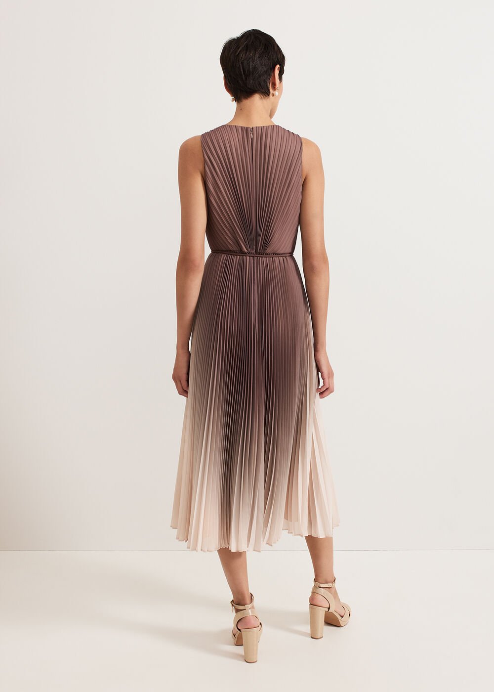 Simara Ombre Dress - Latte