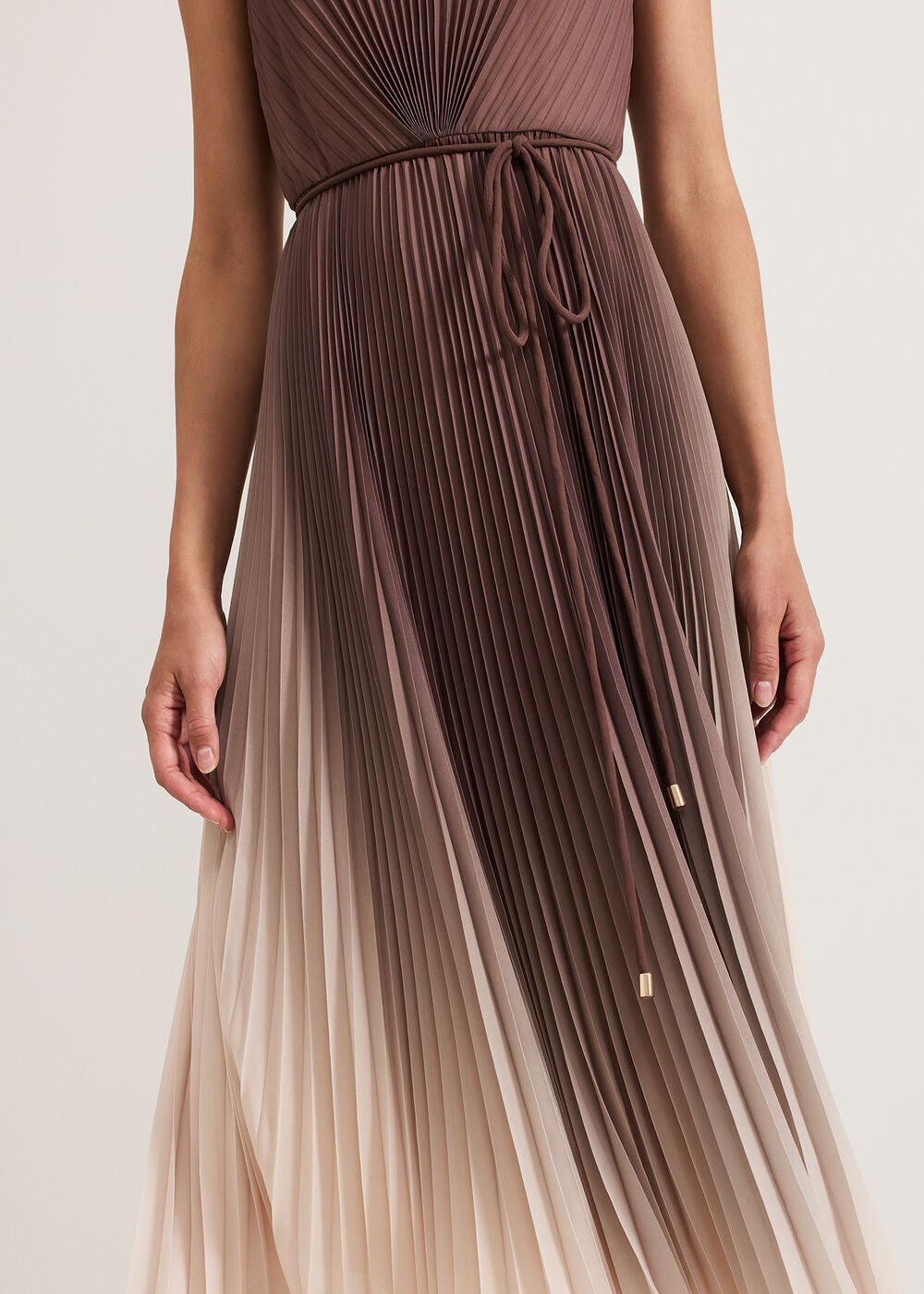 Simara Ombre Dress - Latte