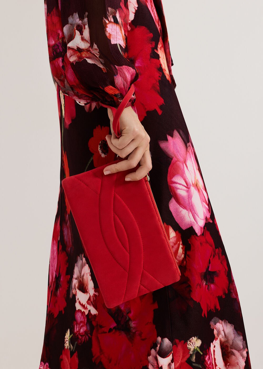 Cross Over Clutch Bag - Pink