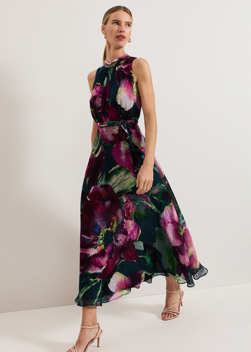 Molly Silk Mix Dress - Multi