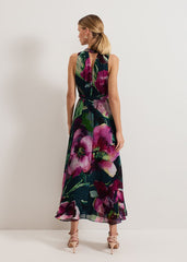 Molly Silk Mix Dress - Multi