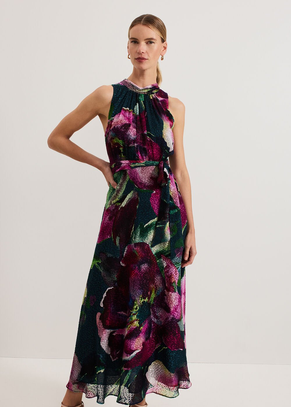 Molly Silk Mix Dress - Multi