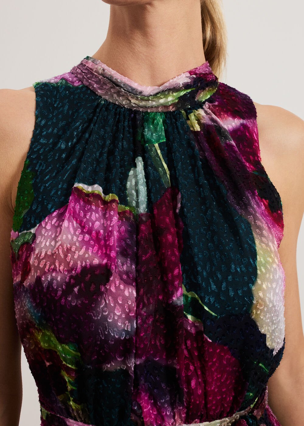Molly Silk Mix Dress - Multi