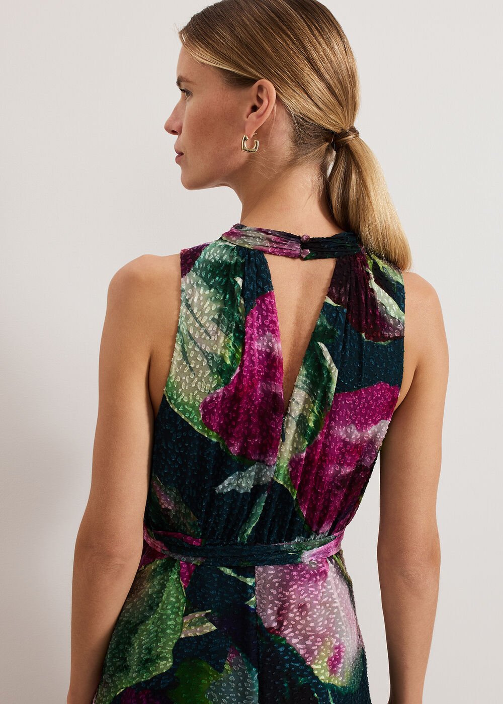 Molly Silk Mix Dress - Multi