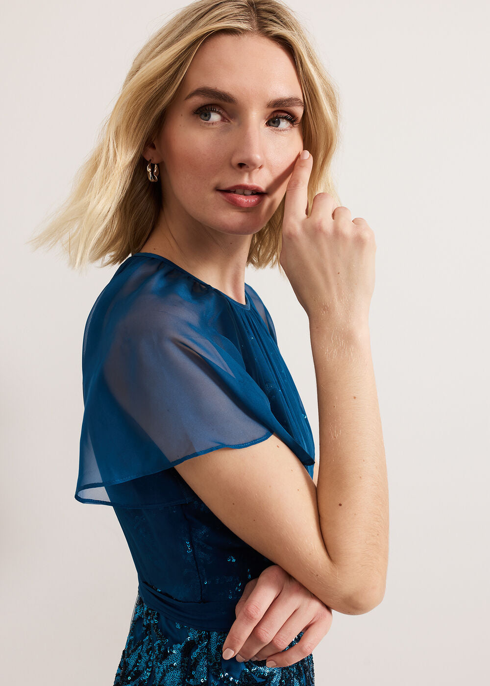 Talia Sequin Dress - Teal