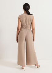 Petite Brea Jumpsuit - Latte