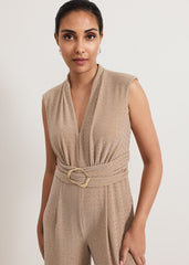 Petite Brea Jumpsuit - Latte