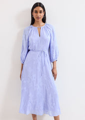 Liona Floral Dress - Blue