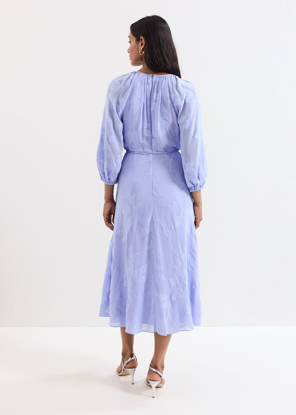 Liona Floral Dress - Blue