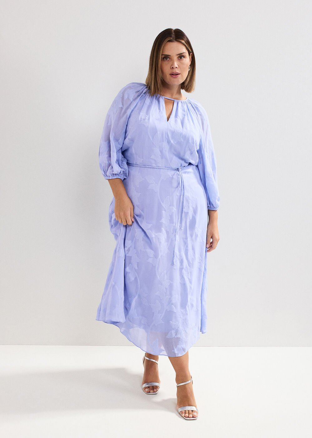 Liona Floral Dress - Blue