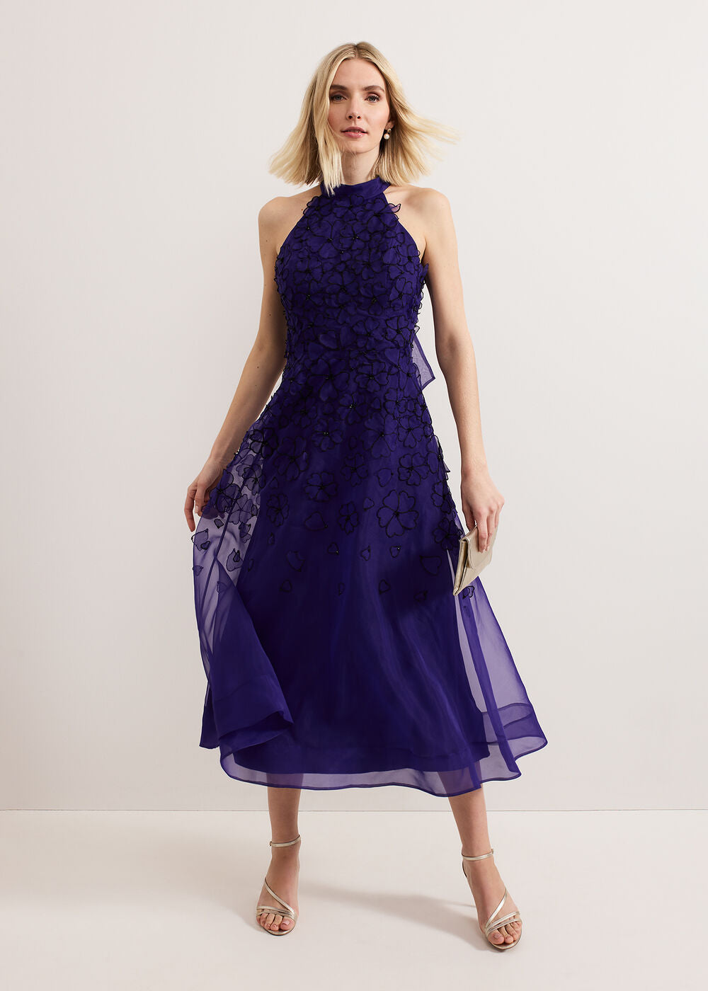 Georgie Beaded Dress - Purple