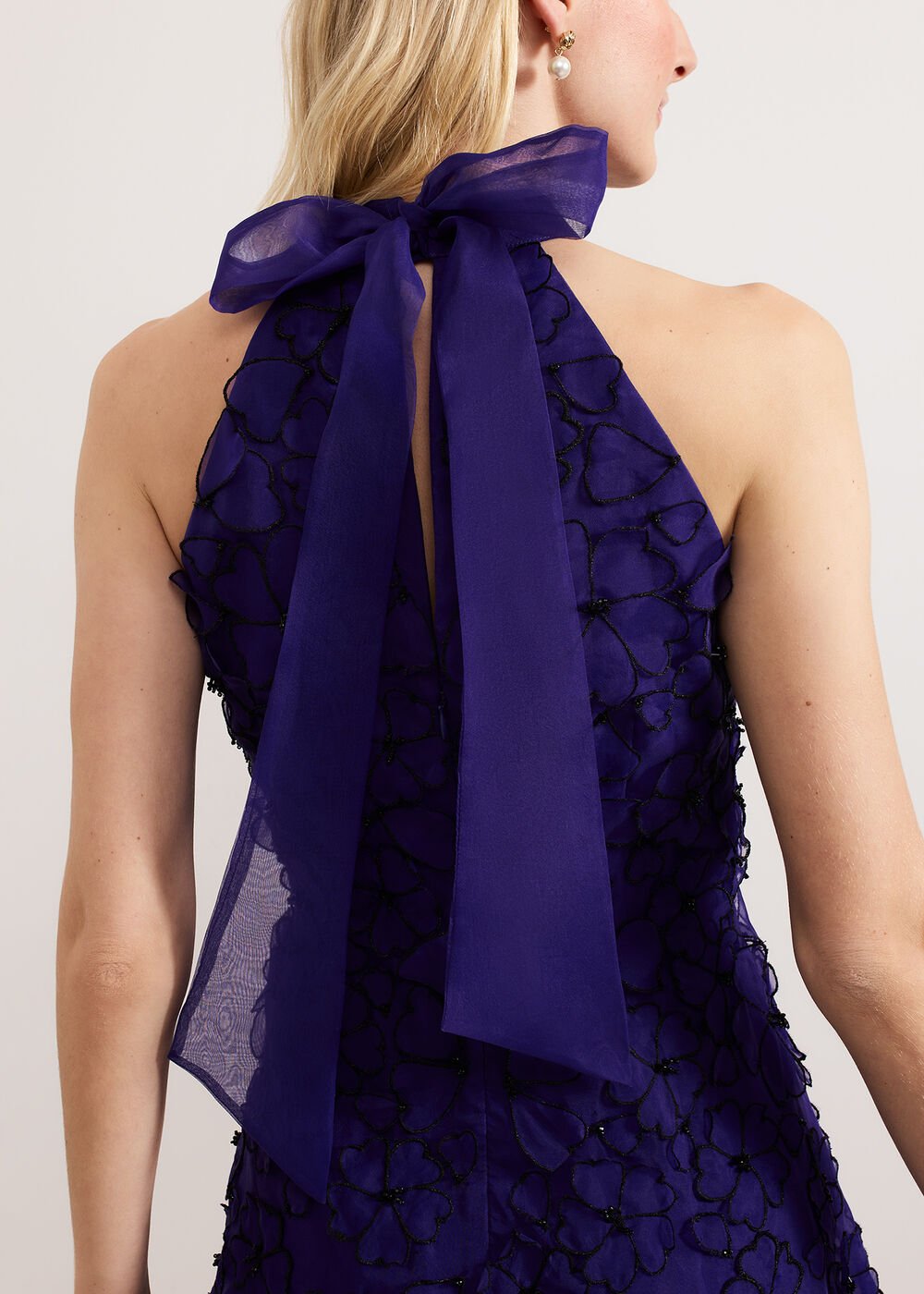 Georgie Beaded Dress - Purple