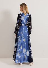 Annie Floral Maxi Dress - Blue