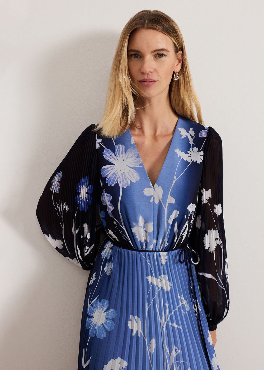 Annie Floral Maxi Dress - Blue