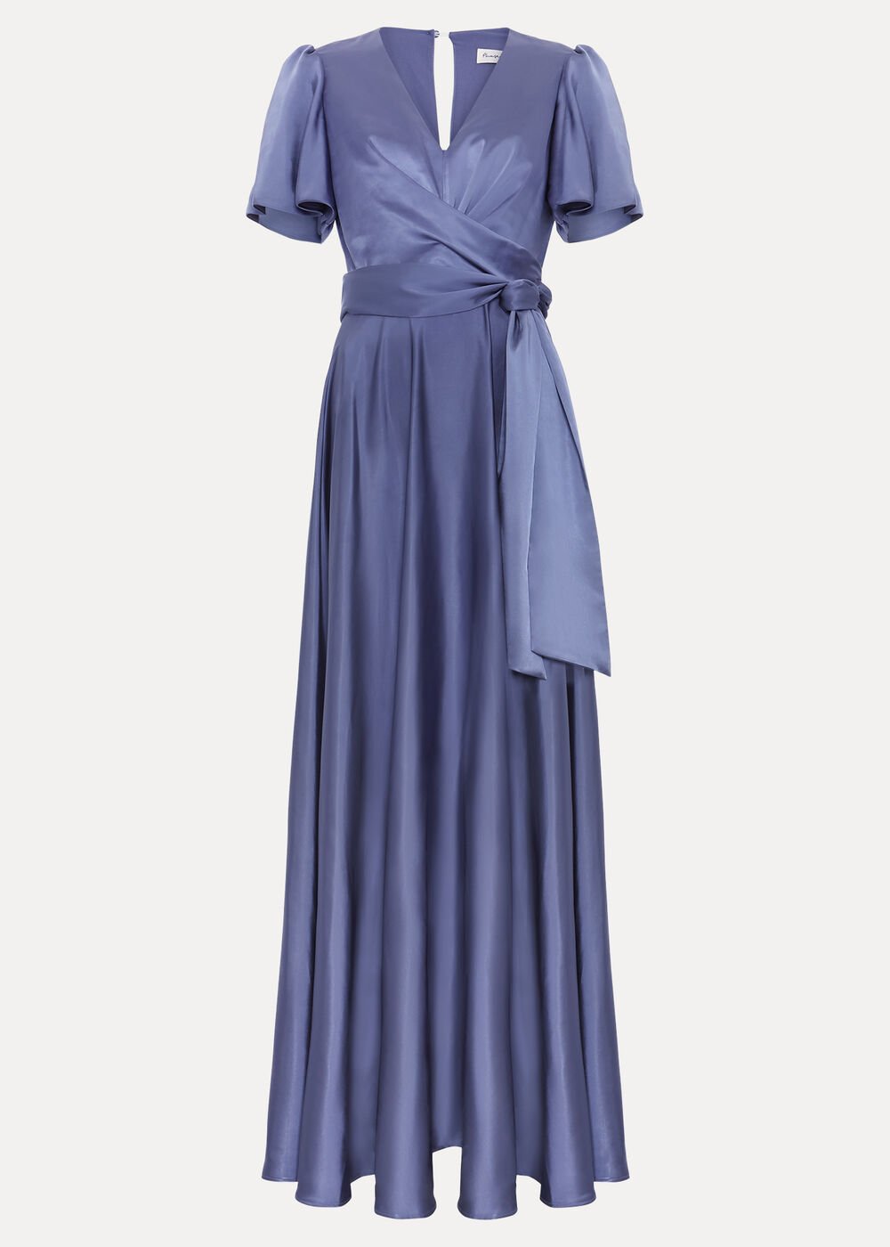 Elisa Satin Maxi Dress - Lilac