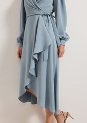 Phillippa Wrap Dress - Eau De Nil