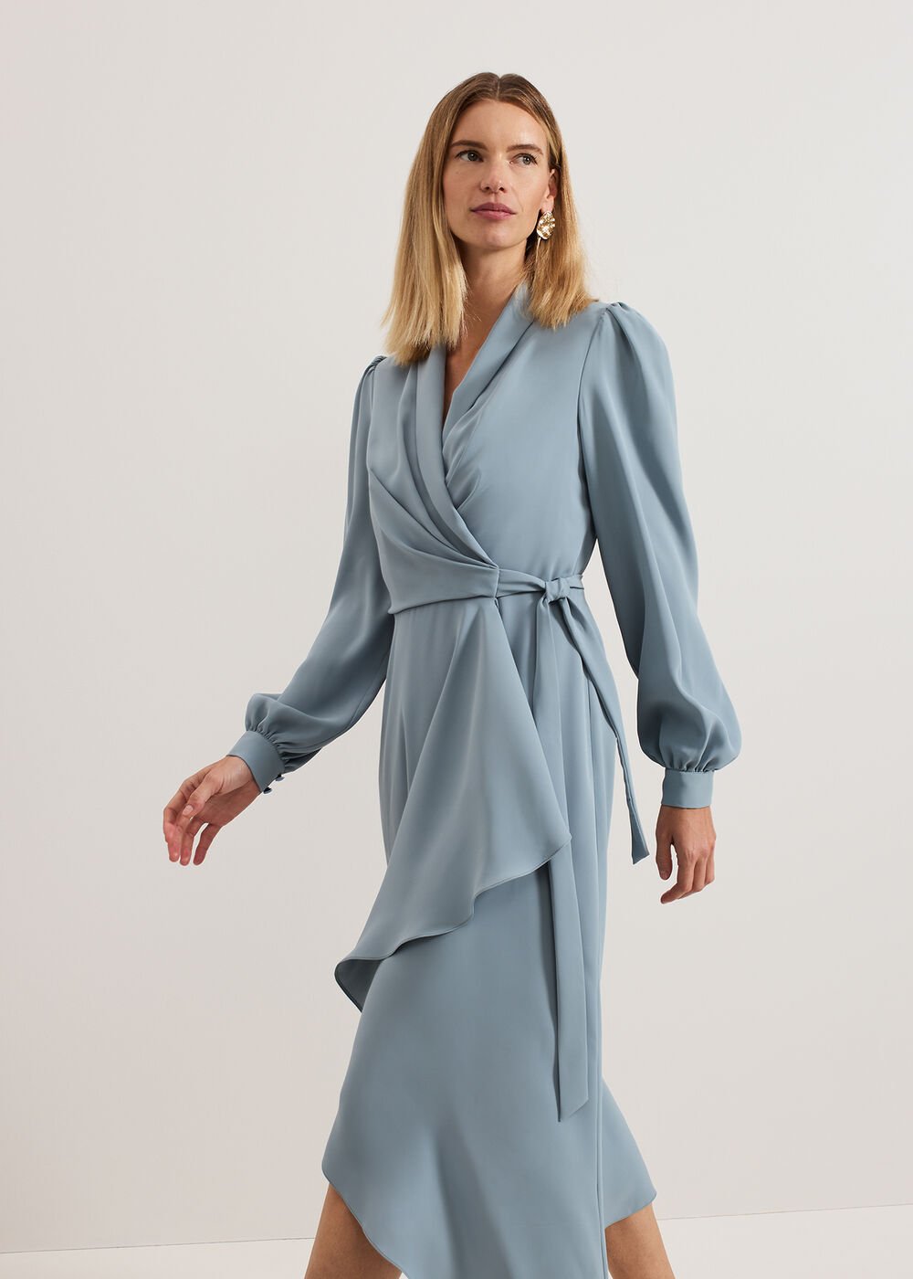 Phillippa Wrap Dress - Eau De Nil
