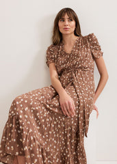Amy Spot Midi Dress - Multi