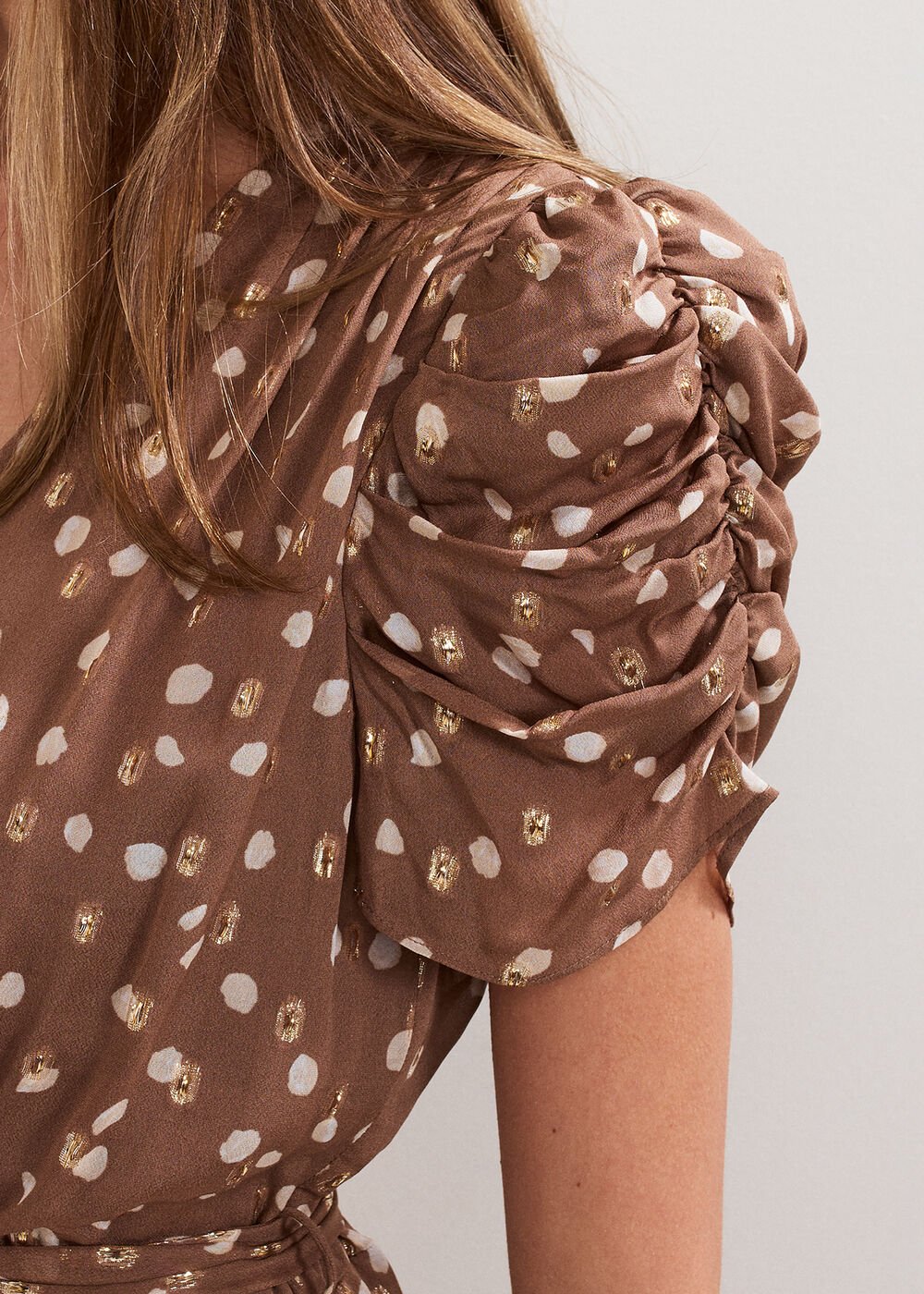 Amy Spot Midi Dress - Multi
