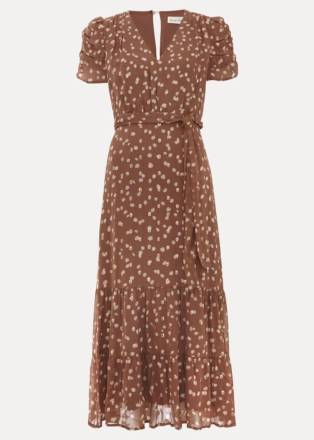 Amy Spot Midi Dress - Multi