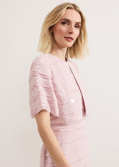 Amitis Sequin Jacket - Antique Rose