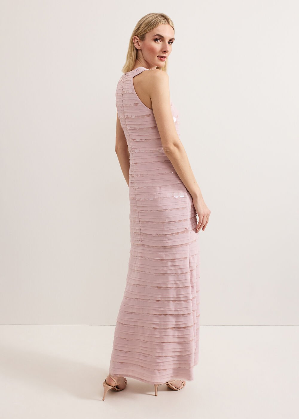 Amitis Sequin Dress - Antique Rose