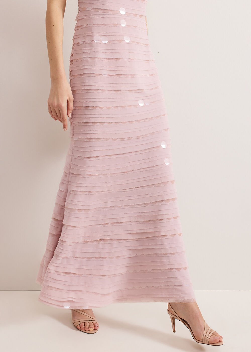 Amitis Sequin Dress - Antique Rose