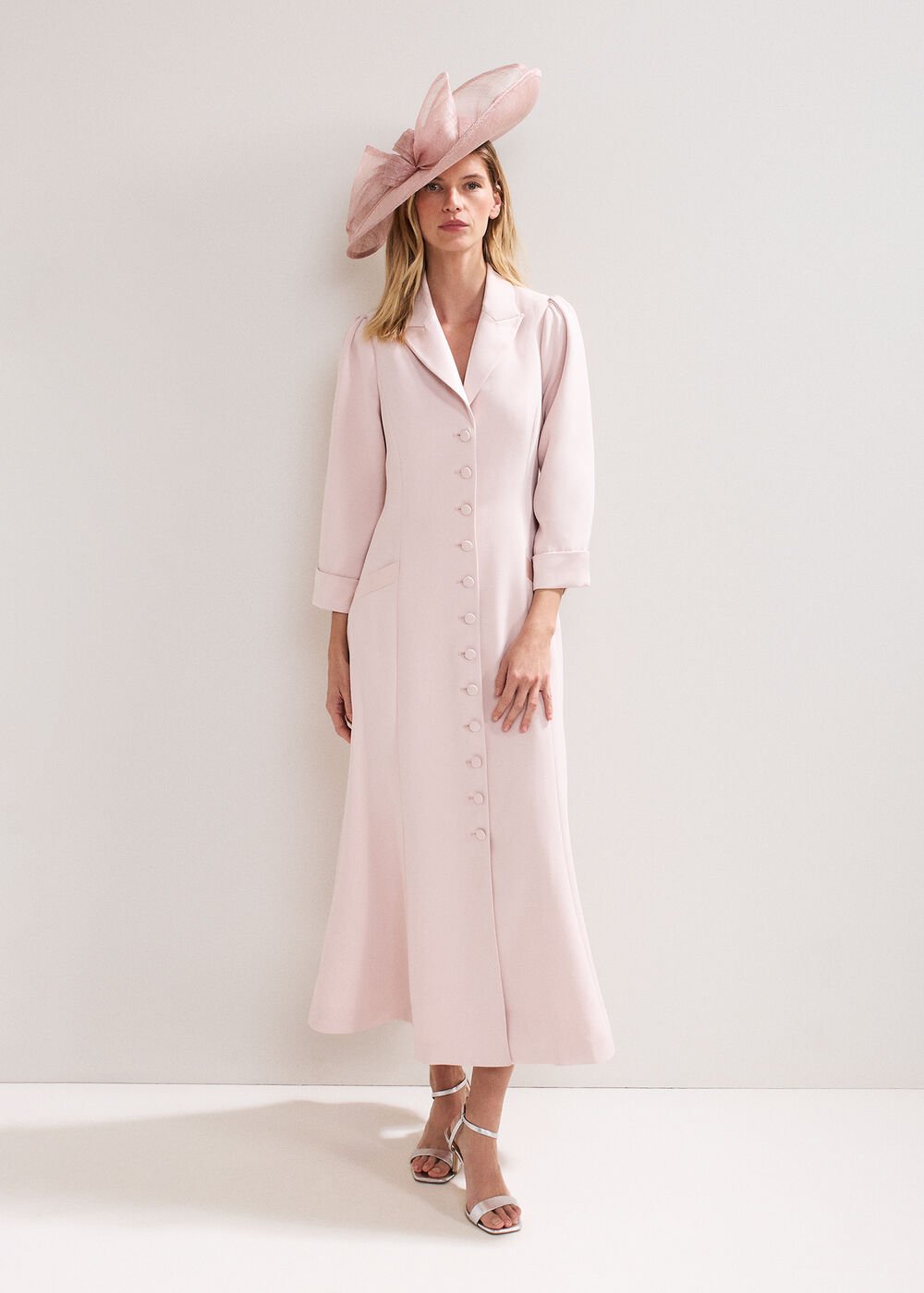 Paloma Tux Dress - Cameo Pink