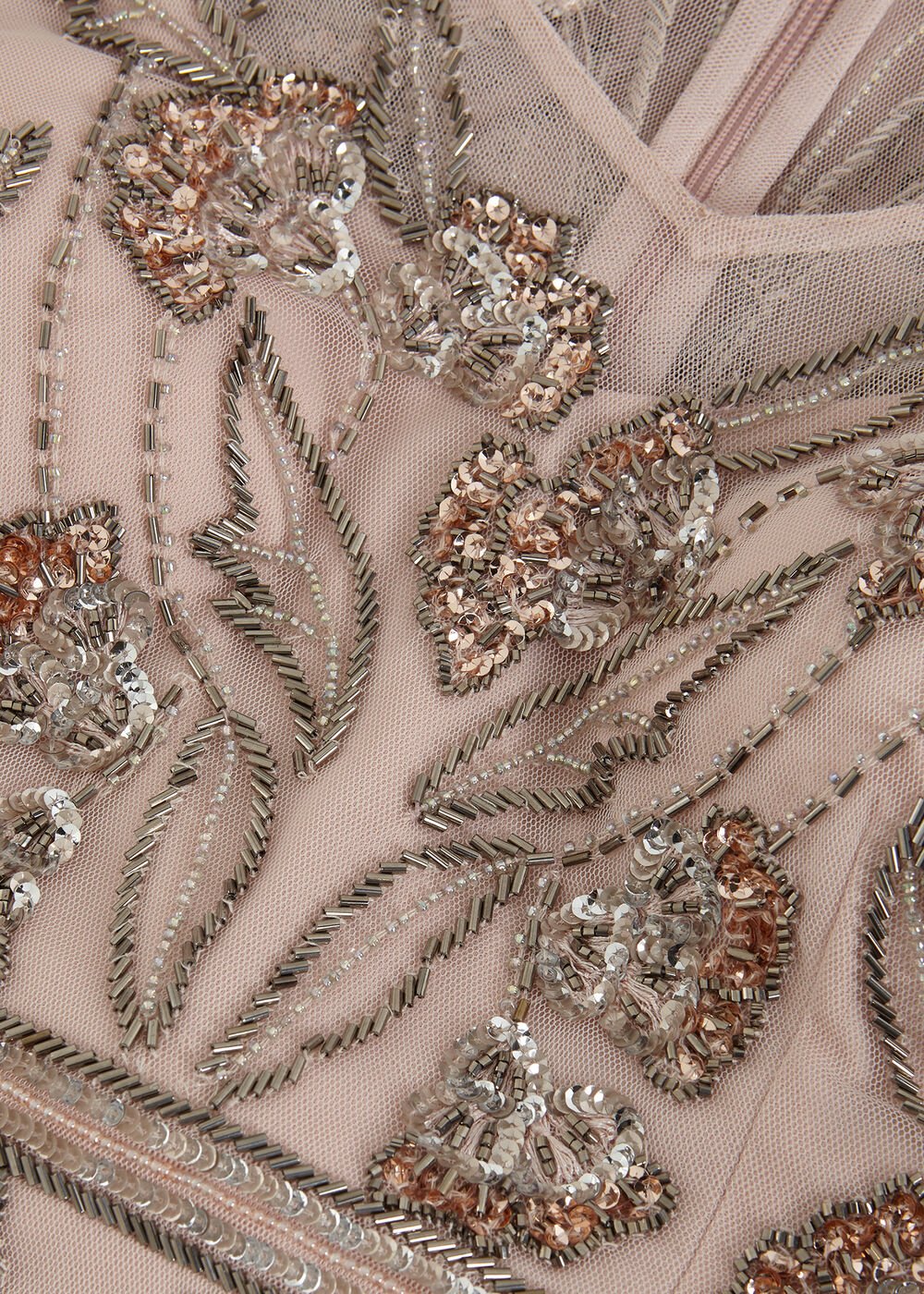 Evonne Beaded Dress - Pale Pink