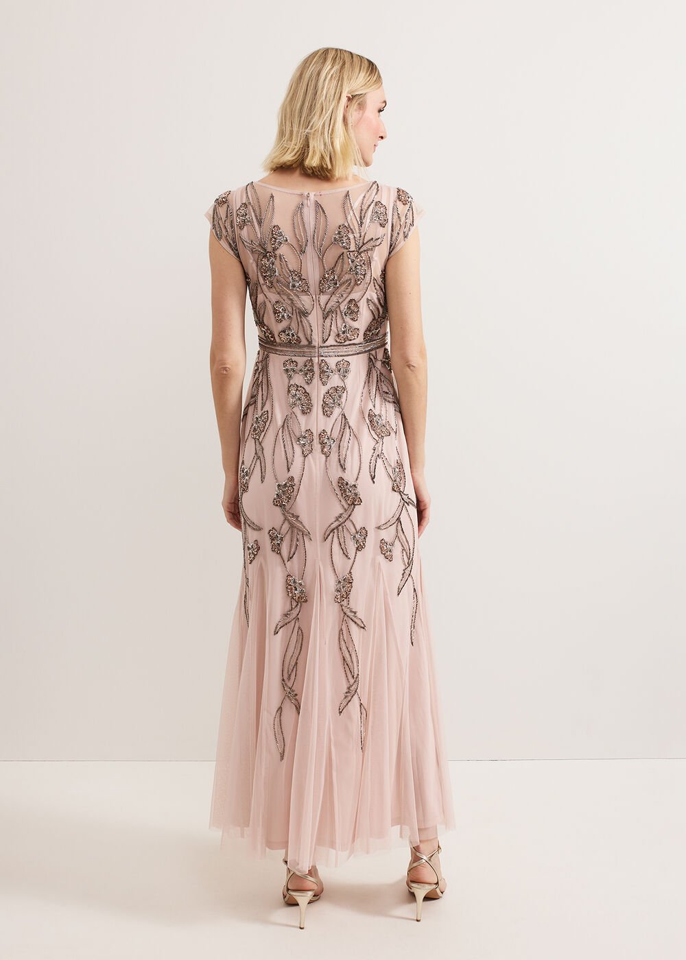 Petite Evonne Dress - Pale Pink