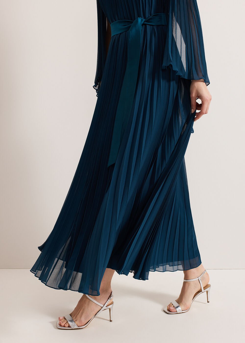 Mavery Beaded Dress - Teal