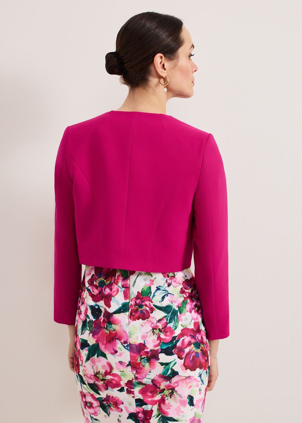 Phoebe Crop Jacket - Pink