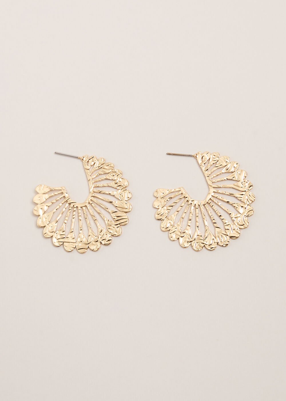 Sunray Hoop Earrings - Gold