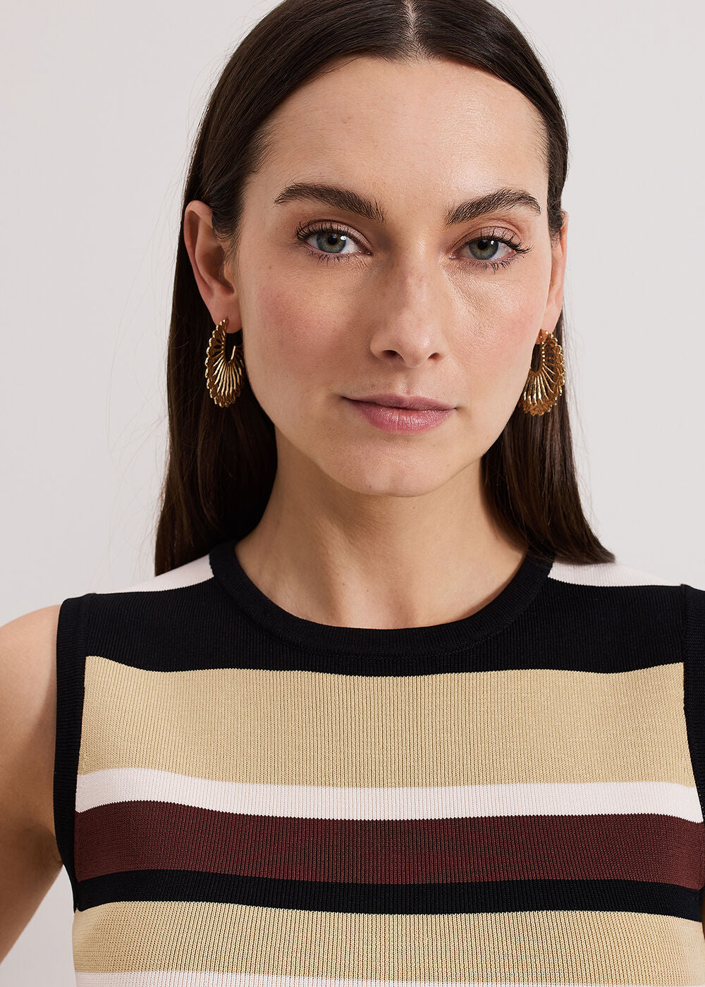 Sunray Hoop Earrings - Gold