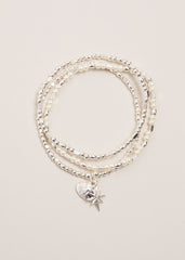 Beaded Bracelet - Silver