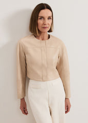 Sylvia PU Jacket - Neutral