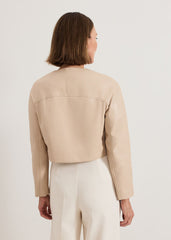 Sylvia PU Jacket - Neutral