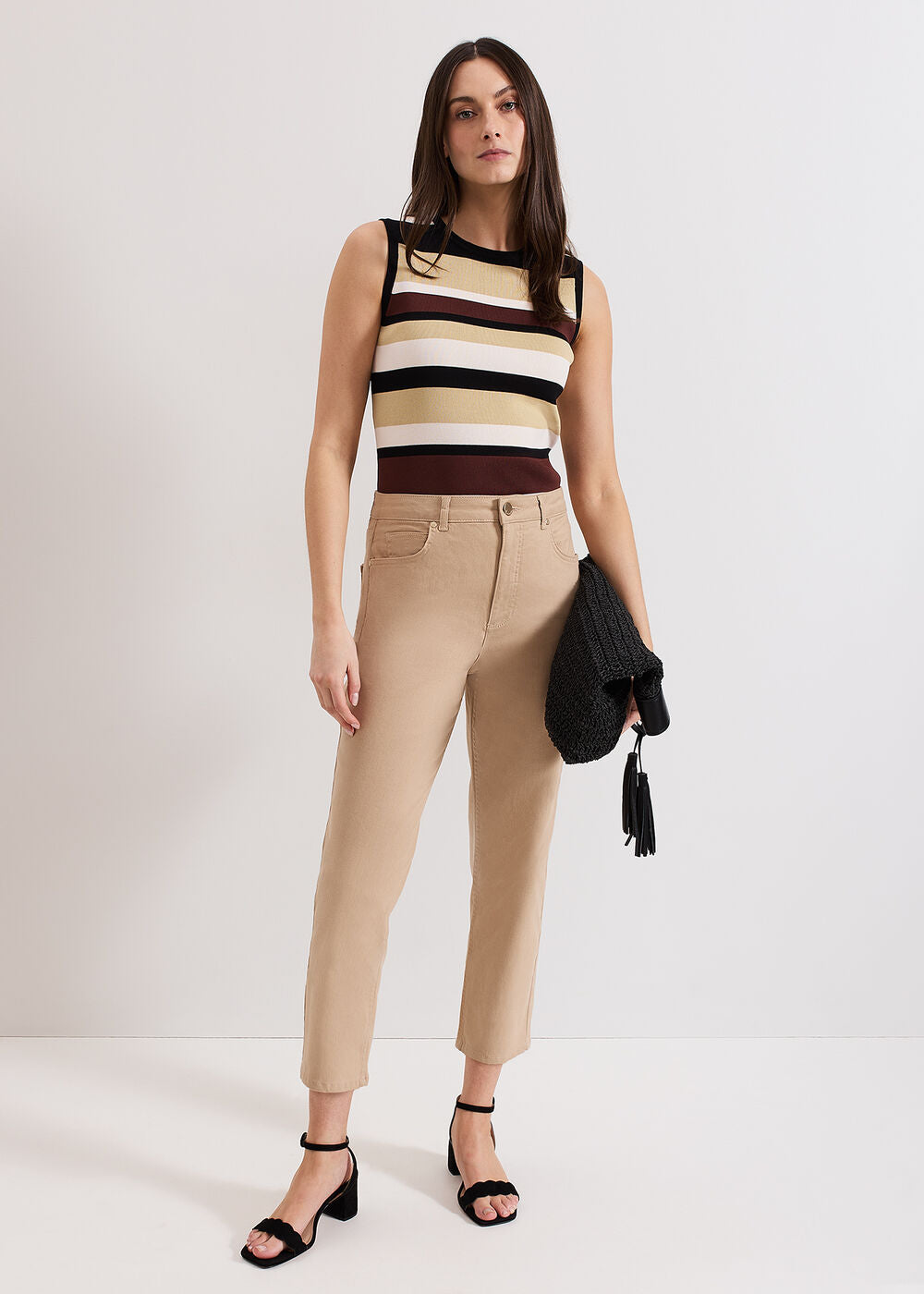 Lindsey Cropped Jean - Camel