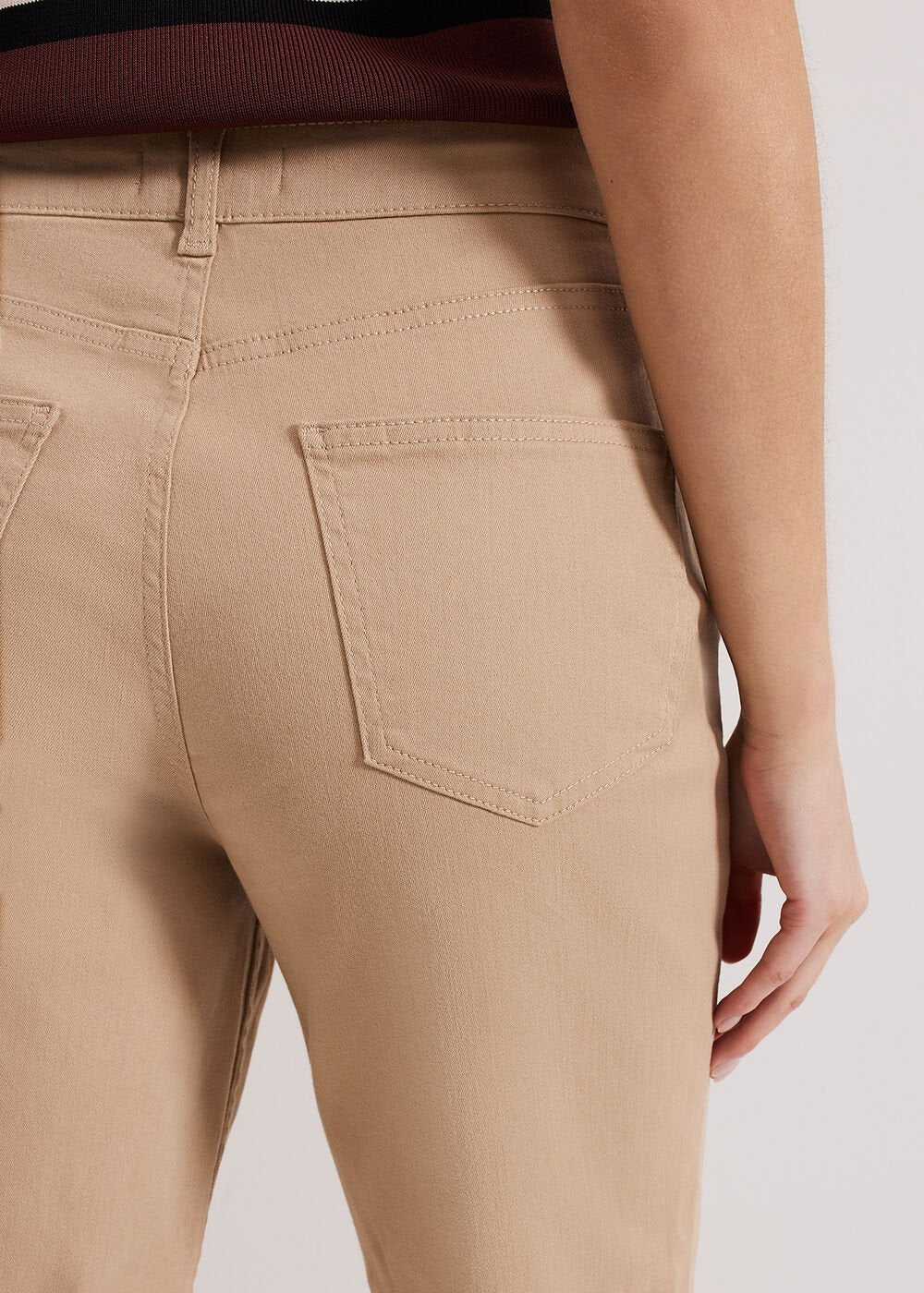 Lindsey Cropped Jean - Camel