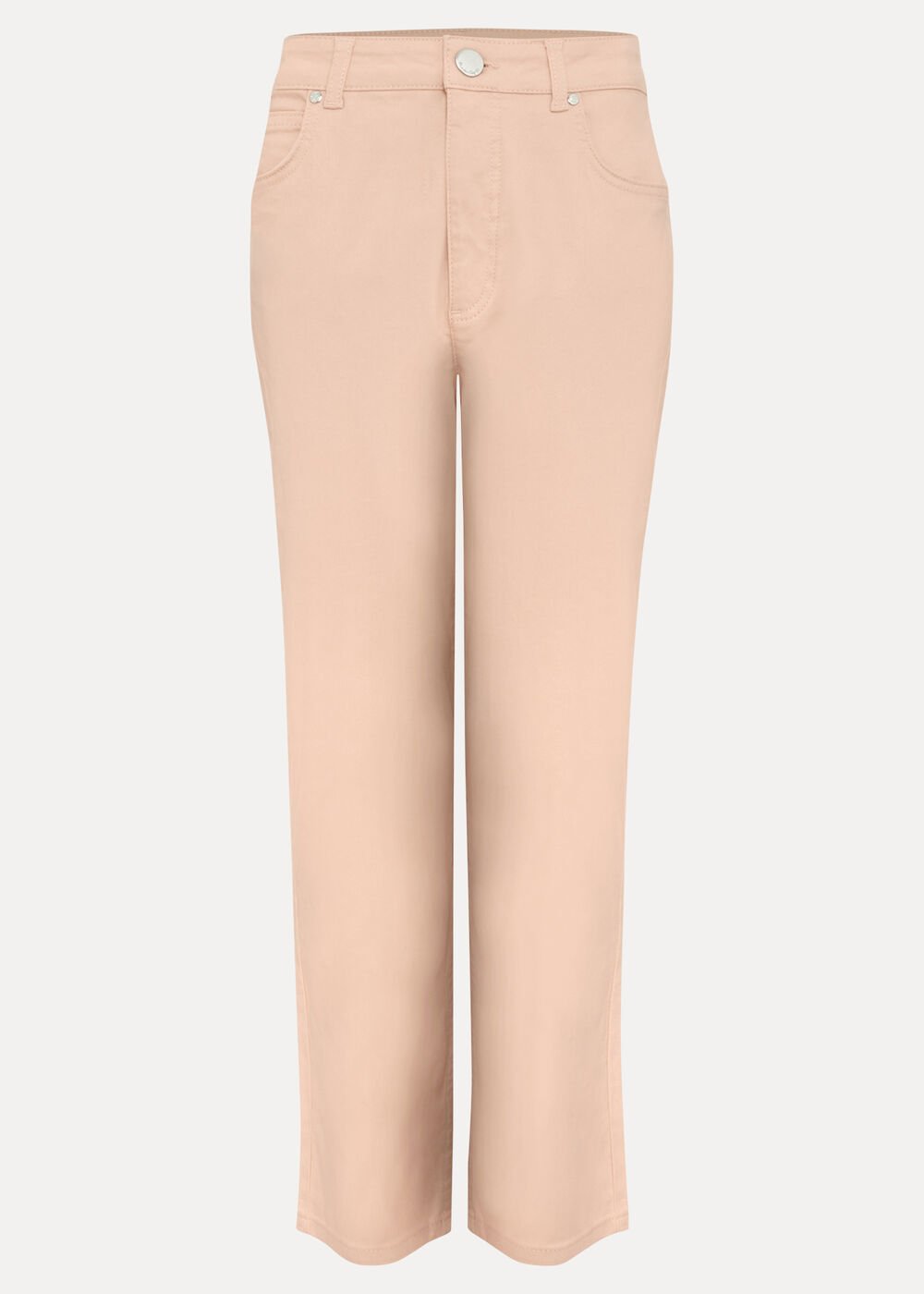Lindsey Cropped Jean - Pale Pink