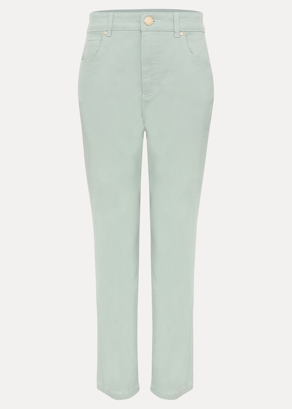 Lindsey Cropped Jean - Pale Green