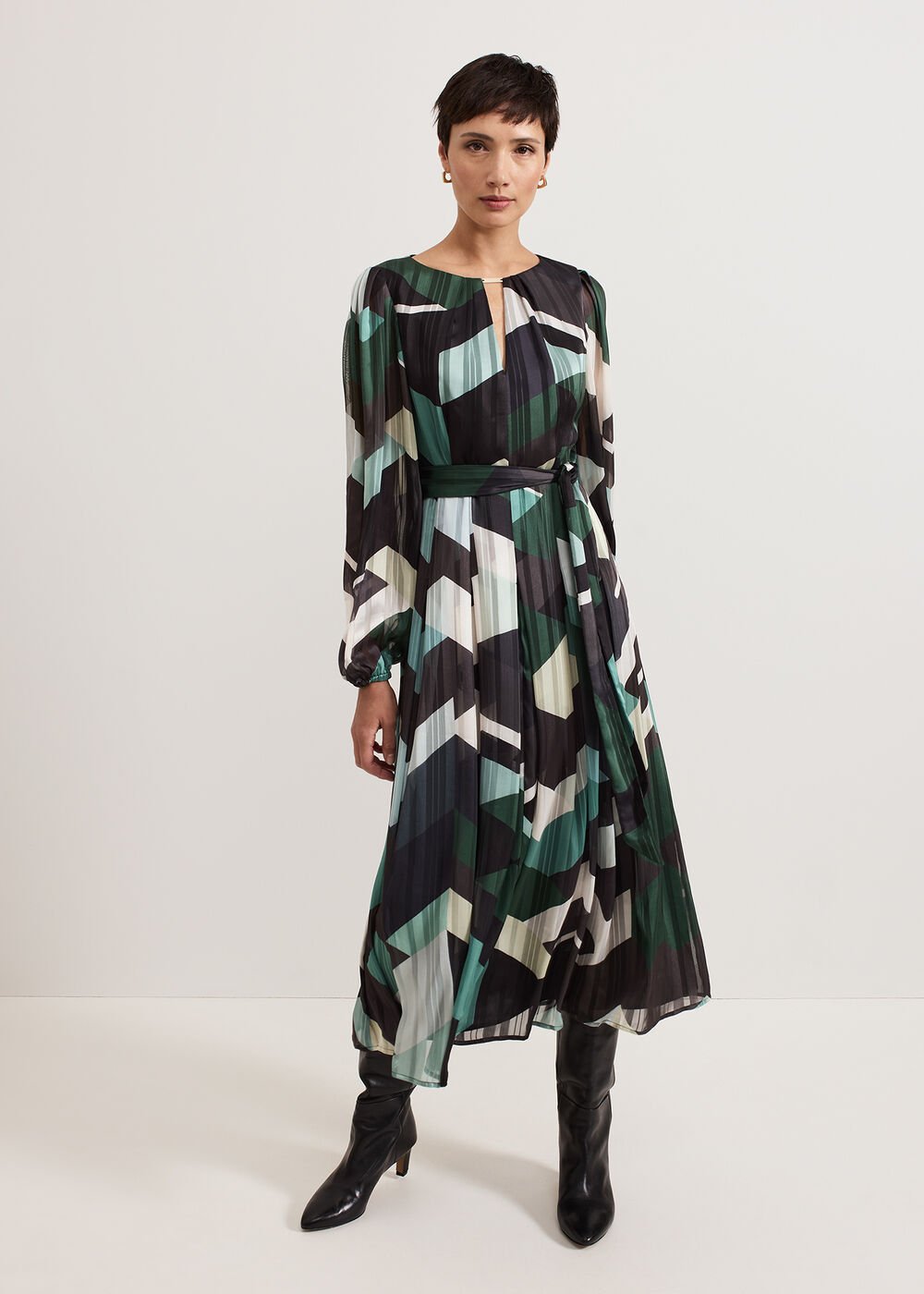 Francesca Midi Dress - Multi-Coloured