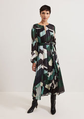 Francesca Midi Dress - Multi-Coloured